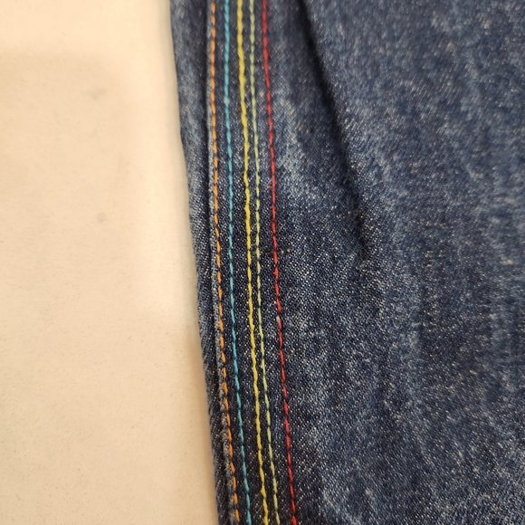 Gino Green Global Jeans Mens 34x31 Blue Vintage Embroidered JNCO Grunge 999 - Picture 7 of 15